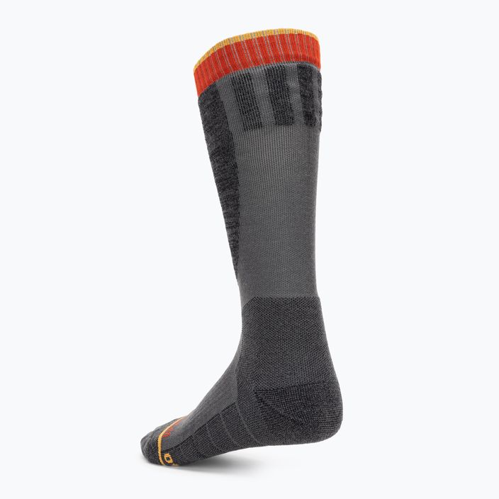 Трекінгові шкарпетки Jack Wolfskin Ski Merino H C темні/сірі 2