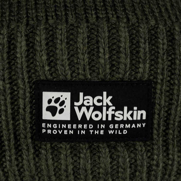 Зимова шапка Jack Wolfskin Playn Logo Beanie острівний мох 4