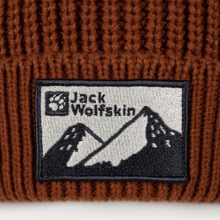 Зимова шапка-вушанка Jack Wolfskin Edo Badge Beanie carmine 4