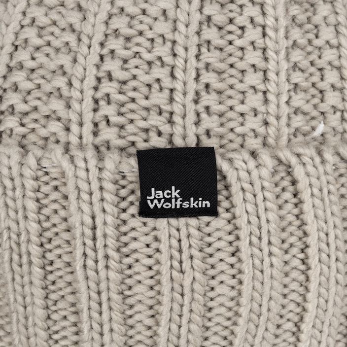 Жіноча зимова шапка Jack Wolfskin Highloft Knit Beanie пильно-сіра 4