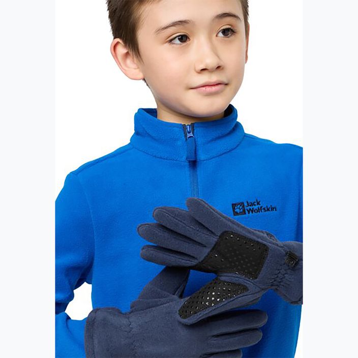 Рукавички трекінгові дитячі Jack Wolfskin Fleece Glove night blue 2