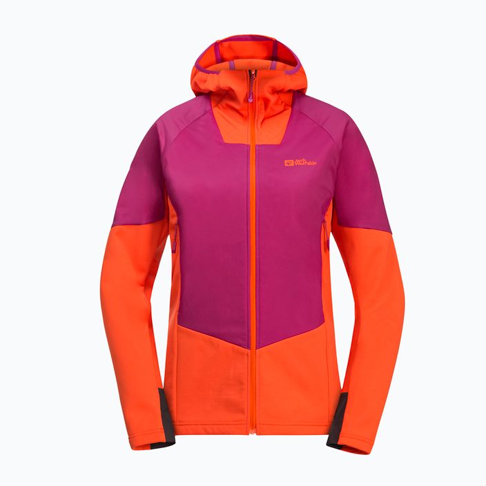 Jack Wolfskin Alpspitze Ins Hybrid нова пурпурна жіноча дощова куртка 7