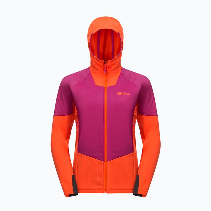Jack Wolfskin Alpspitze Ins Hybrid нова пурпурна жіноча дощова куртка 8