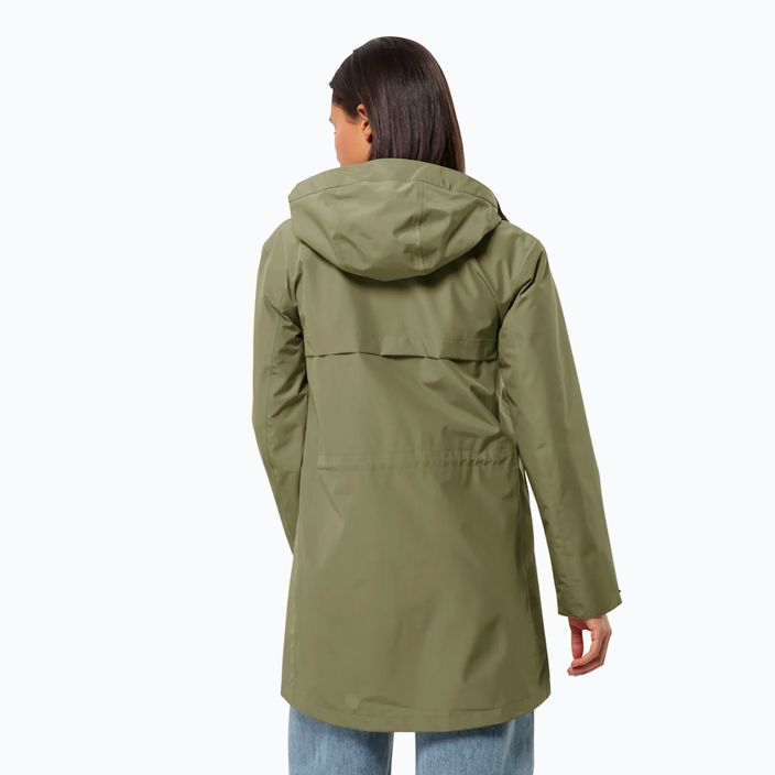 Плащ протидощовий жіночий Jack Wolfskin Cape West Coat bay leaf 2