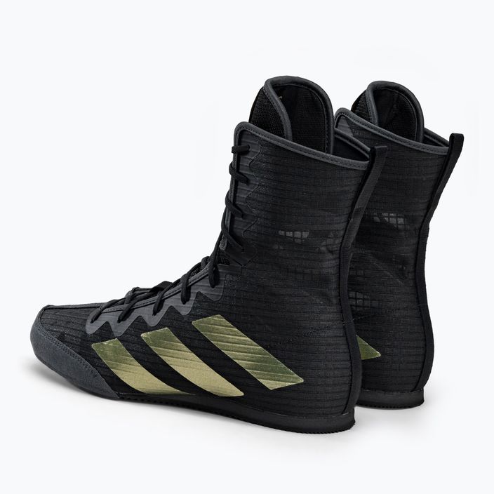 Кросівки боксерські adidas Box Hog 4 чорно-золоті GZ6116 3