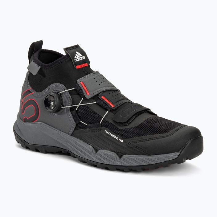 Велотуфлі  MTB чоловічі adidas FIVE TEN Trailcross Pro Clip In grey five/core black/red