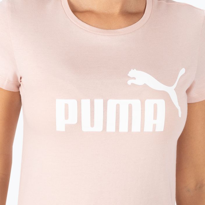 Футболка для тренувань жіноча PUMA ESS Logo Tee рожева 586775 47 4