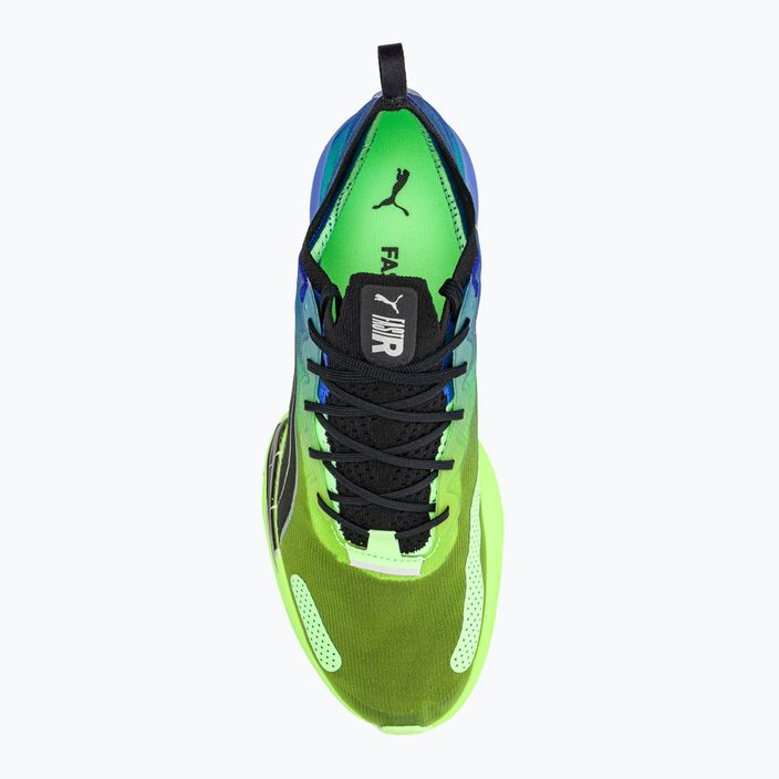 Кросівки для бігу чоловічі PUMA Fast-R NITRO Elite Carbon royal sapphire/fizzy lime 6