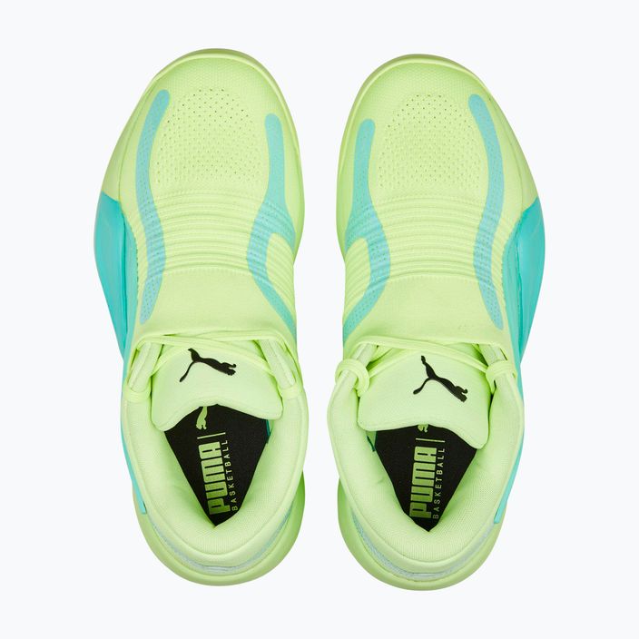 Кросівки для баскетболу чоловічі PUMA Rise Nitro fast yellow/electric peppermint 15