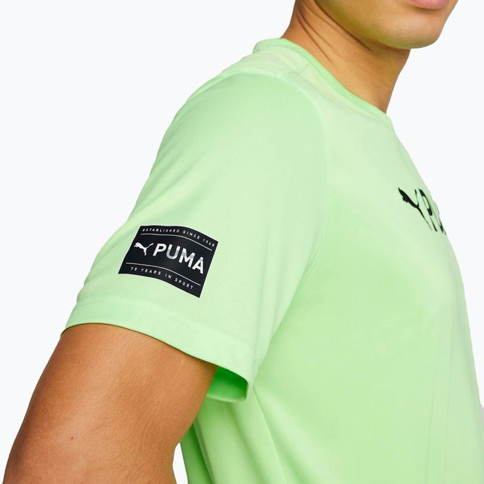 Футболка тренувальна чоловіча PUMA Fit Logo Cf Graphic зелена 523098 34 5