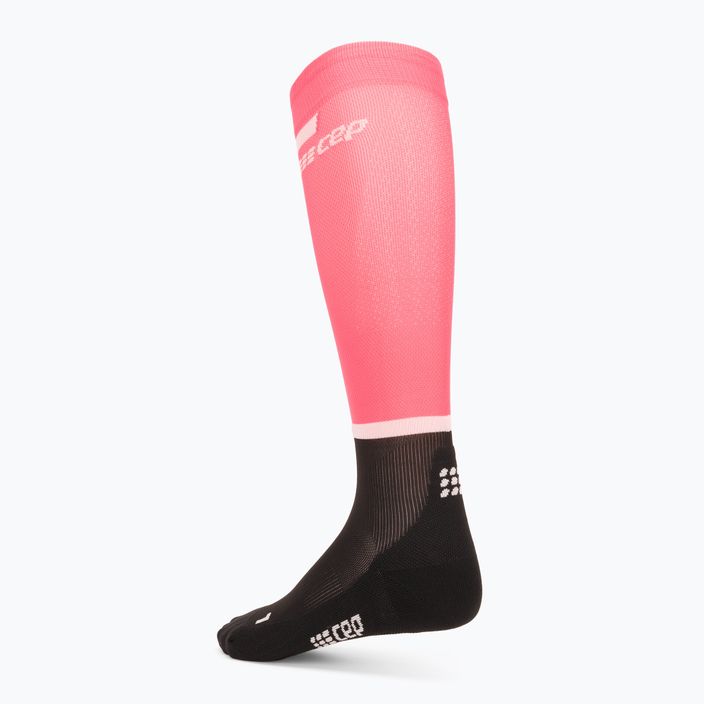 Шкарпетки компресійні бігові жіночі CEP Tall 4.0 pink/black 2