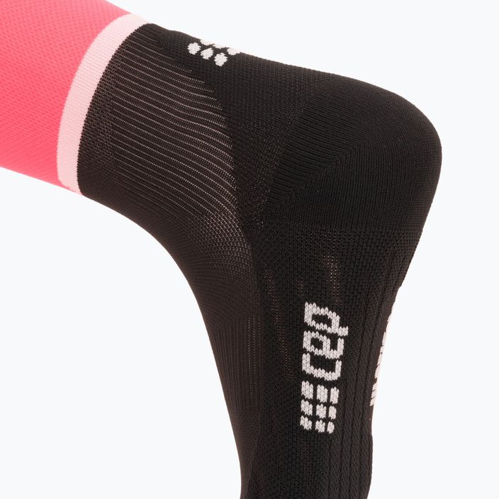 Шкарпетки компресійні бігові жіночі CEP Tall 4.0 pink/black 4