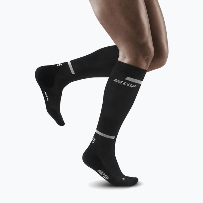 Шкарпетки компресійні бігові чоловічі CEP Tall 4.0 black 4