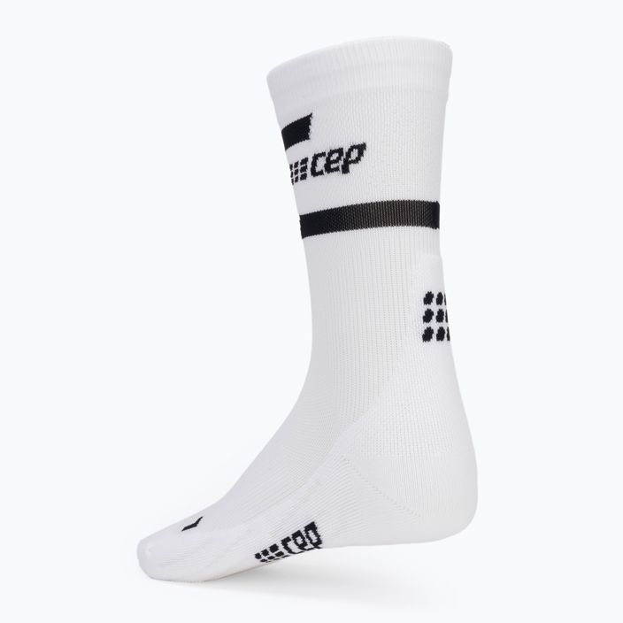 Шкарпетки компресійні бігові жіночі CEP 4.0 Mid Cut white 2