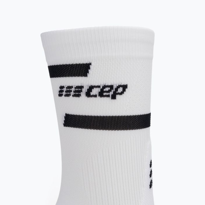 Шкарпетки компресійні бігові чоловічі CEP 4.0 Mid Cut white 5