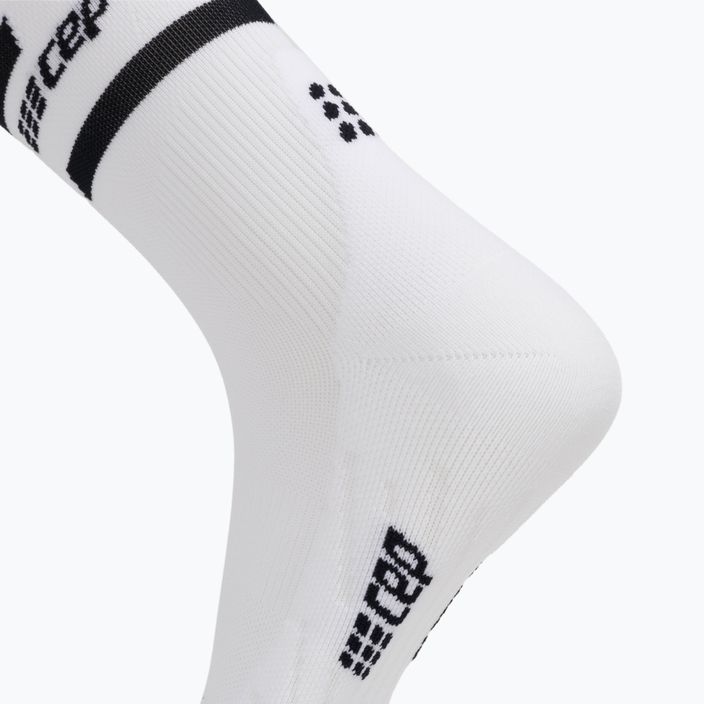 Шкарпетки компресійні бігові чоловічі CEP 4.0 Mid Cut white 6