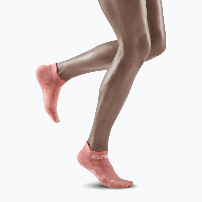Шкарпетки компресійні бігові жіночі CEP 4.0 No Show rose 5