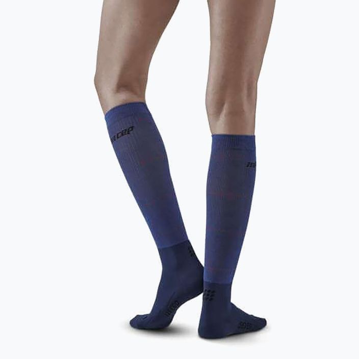 Шкарпетки компресійні жіночі CEP Infrared Recovery blue 8