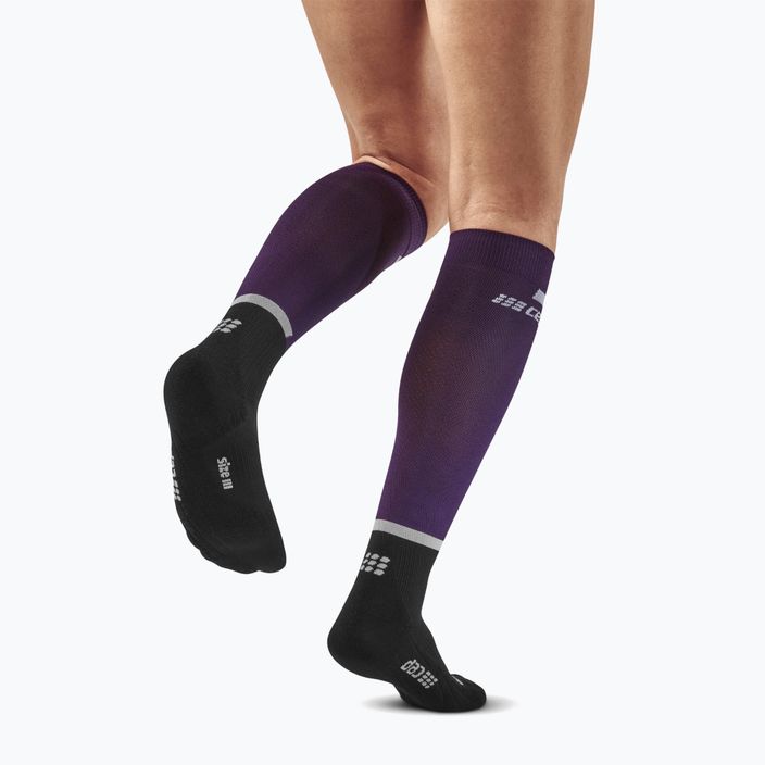 Шкарпетки компресійні бігові жіночі CEP Tall 4.0 violet/black 6