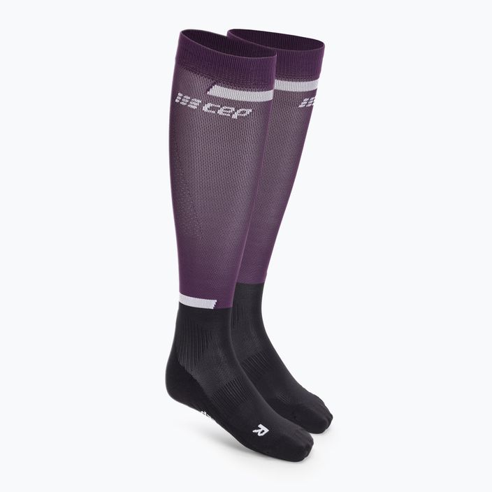 Шкарпетки компресійні бігові жіночі CEP Tall 4.0 violet/black