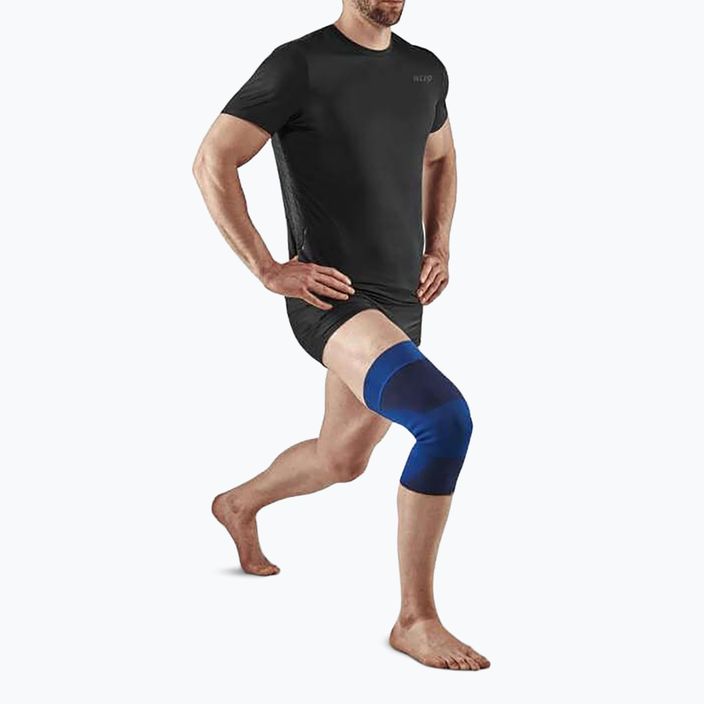 Компресійний бандаж для колінного суглоба CEP Mid Support синій 2