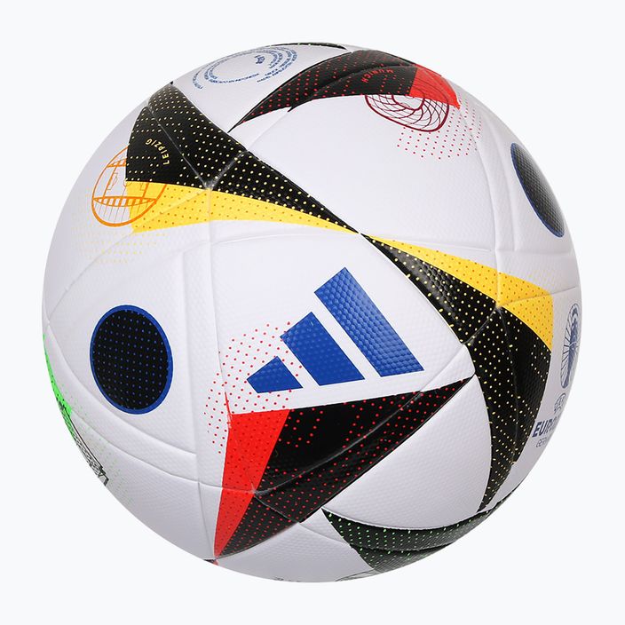 М'яч футбольний adidas Fussballliebe 2024 League Box white/black/glow blue розмір 4 2