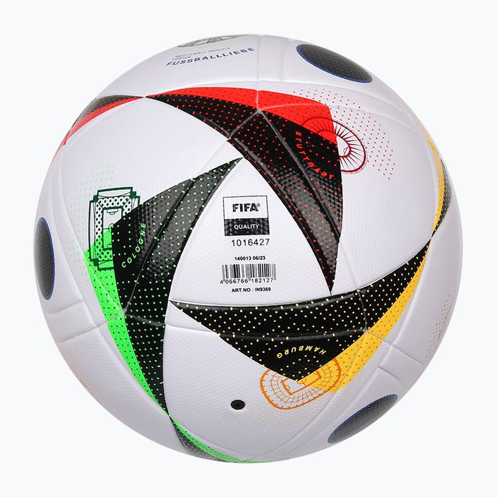 М'яч футбольний adidas Fussballliebe 2024 League Box white/black/glow blue розмір 5 3