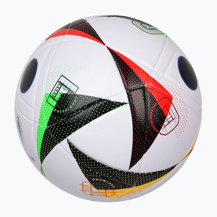 М'яч футбольний adidas Fussballliebe 2024 League Box white/black/glow blue розмір 5 4