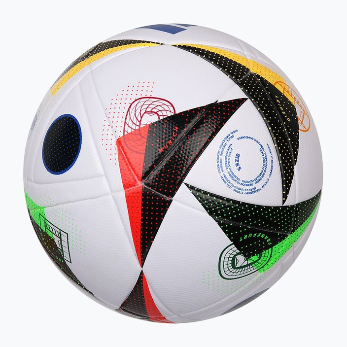 М'яч футбольний adidas Fussballliebe 2024 League Box white/black/glow blue розмір 5 5