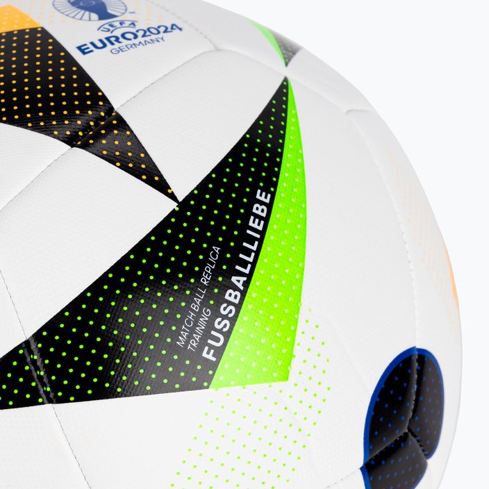 adidas Fussballiebe Trainig Euro 2024 футбольні білі/чорні/сині розмір 4 3