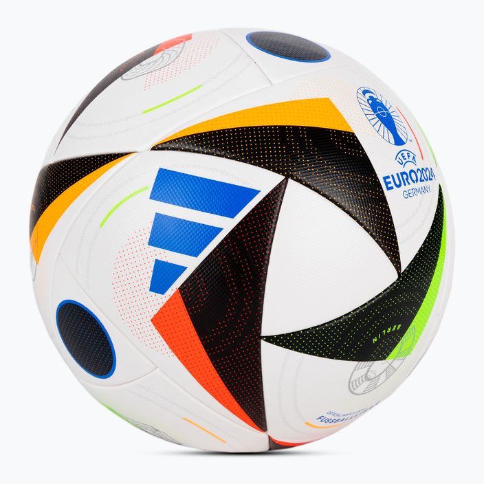 футбольні м'ячі adidas Fussballliebe Competition Euro 2024 білі/чорні/сині розмір 4 2