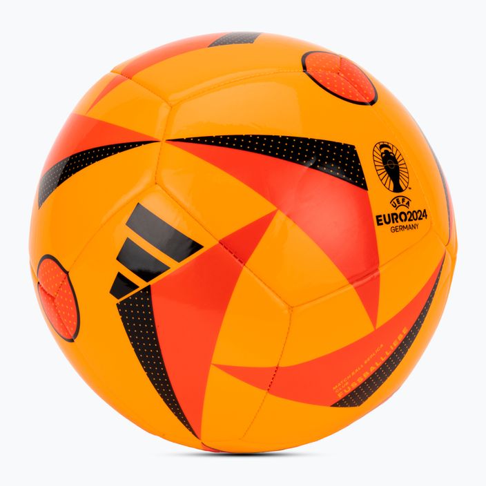 adidas Fussballiebe Club Euro 2024 сонячне золото / сонячний червоний / чорний футбольний розмір 5 2