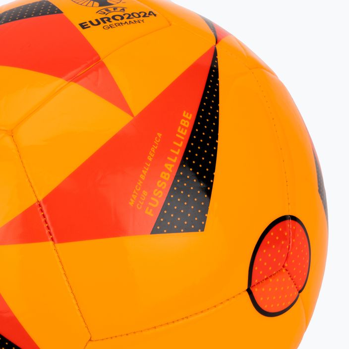 adidas Fussballiebe Club Euro 2024 сонячне золото / сонячний червоний / чорний футбольний розмір 5 3