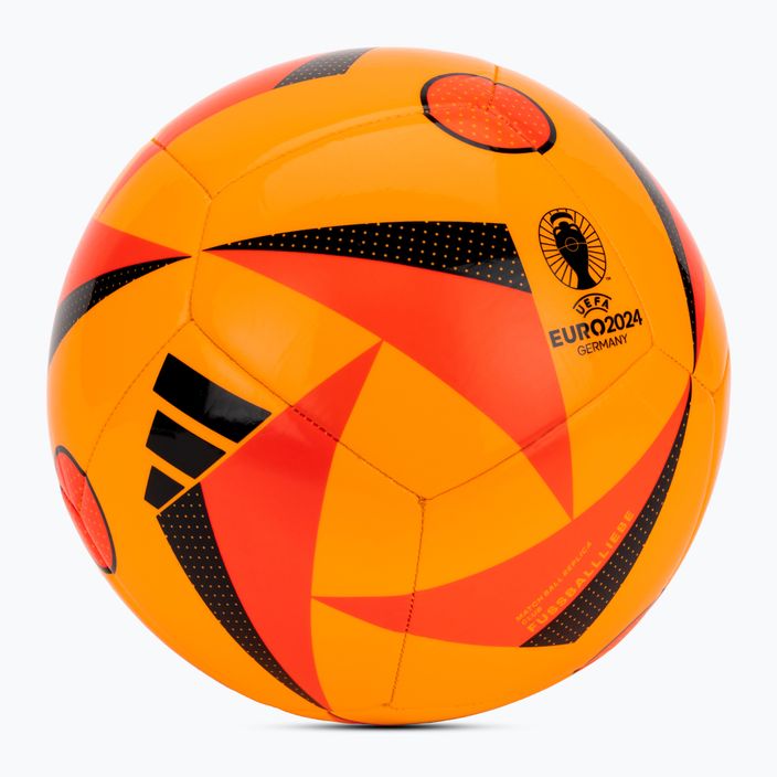 adidas Fussballiebe Club Euro 2024 сонячне золото / сонячний червоний / чорний футбольний розмір 4 2