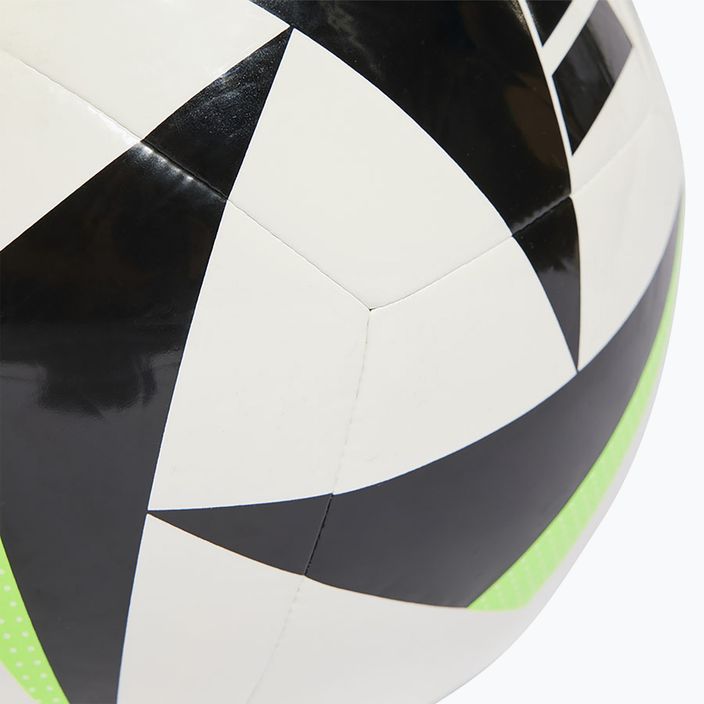 М'яч футбольний adidas Fussballiebe Club white/black/solar green розмір 4 4