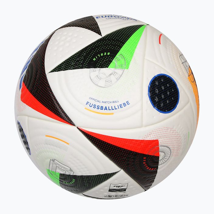 М'яч Adidas Fussballiebe Pro white/black/glow blue розмір 5 3