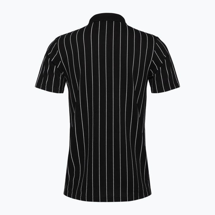 Чоловіча футболка-поло FILA Luckenwalde чорна/яскраво-біла в смужку 6