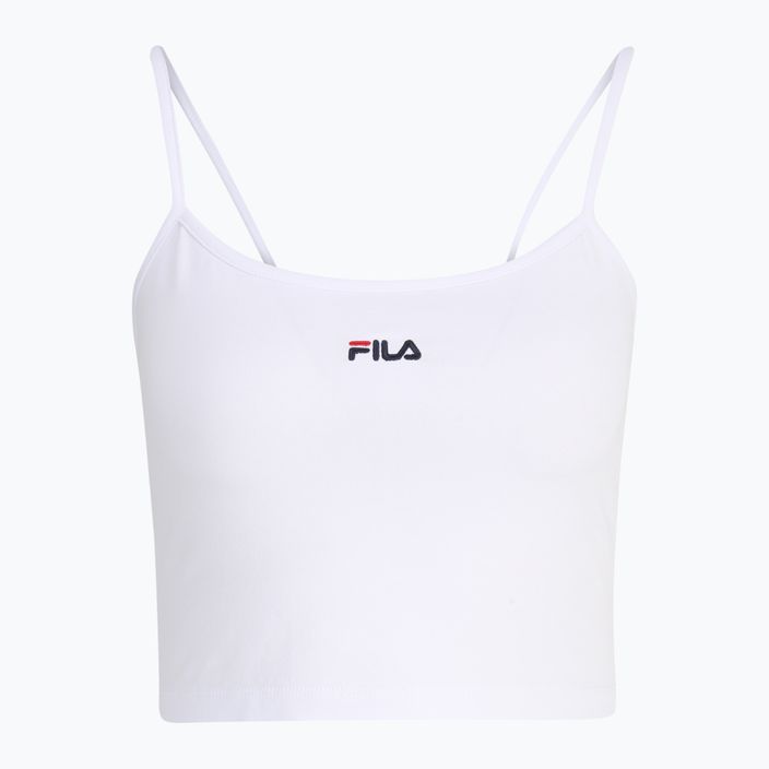 Жіноча футболка FILA Loni Cropped Spaghetti яскраво-біла 6
