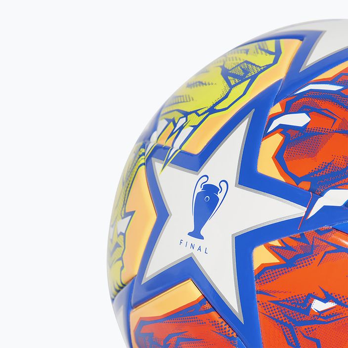 Футбольний м'яч adidas UCL League Junior 290 23/24 білий/блакитний/помаранчевий розмір 4 2