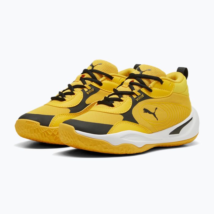 Кросівки для баскеболу дитячі PUMA Playmaker Pro JR yellow sizzle/puma blackl