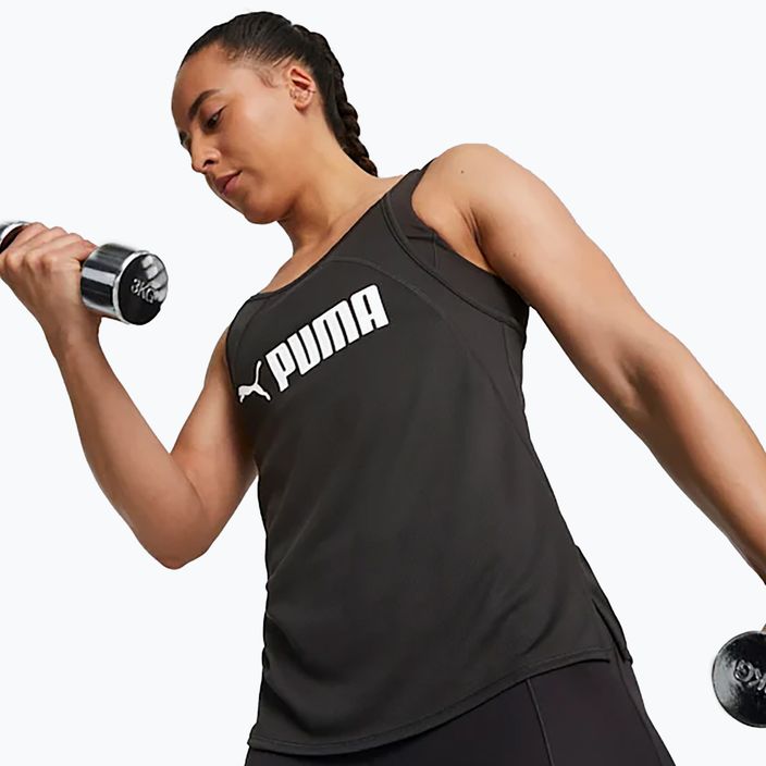 Футболка для тренувань жіноча PUMA Fit Fashion Ultrabreathe Allover Tank puma black/puma white 3