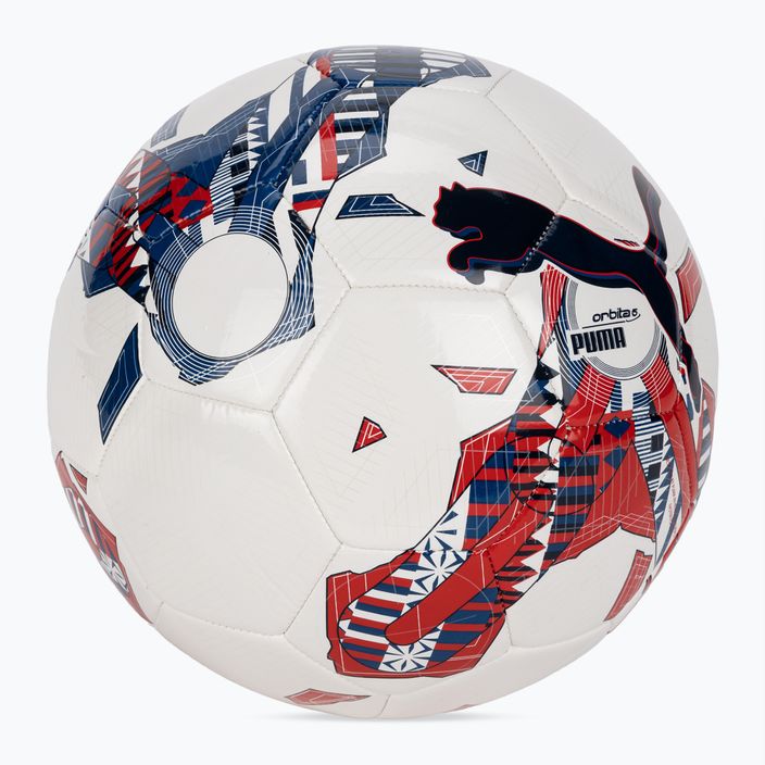 М'яч футбольний PUMA Orbita 6 FanwearCapsule MS puma white/puma team royal/puma red розмір 5 2