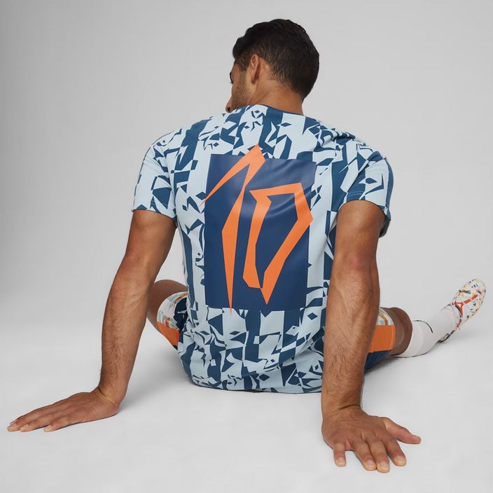 Чоловіча футбольна футболка PUMA Neymar Jr Creativity Logo ocean tropic / бірюзовий прибій 6