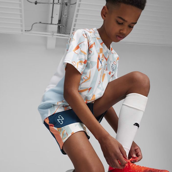 Дитячі футбольні шорти PUMA Neymar JR Creativity Training океанський тропік/спекотна спека 5