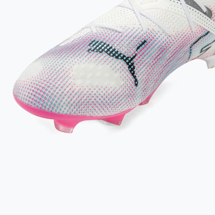 PUMA Future 7 Ultimate FG/AG футбольні бутси пума білі / пума чорні / отруйно-рожеві 7