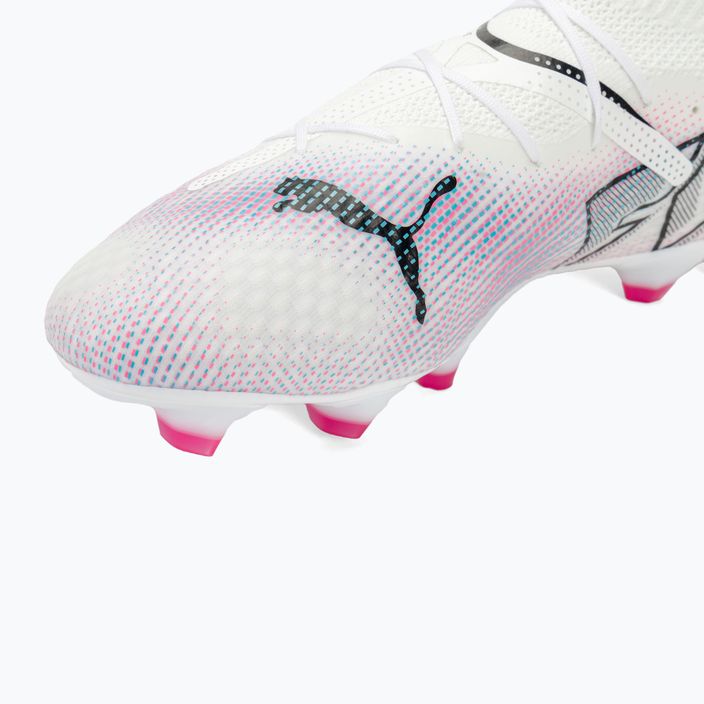 PUMA Future 7 Pro FG/AG футбольні бутси пума білі / пума чорні / отруйно-рожеві 7