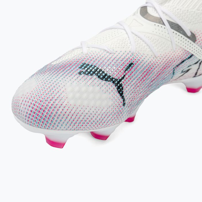 Футбольні бутси PUMA Future 7 Pro+ FG/AG пума білі / пума чорні / отруйно-рожеві 7