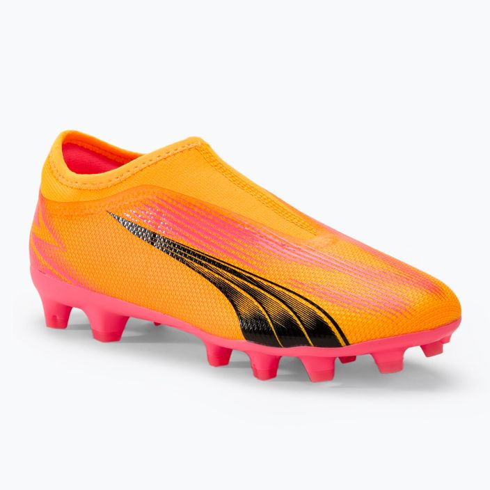 Бутси футбольні дитячі PUMA Ultra Match LL FG/AG Jr sunset glow/puma black/sun stream