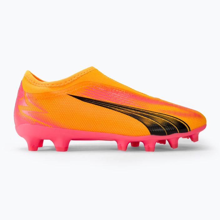 Бутси футбольні дитячі PUMA Ultra Match LL FG/AG Jr sunset glow/puma black/sun stream 2