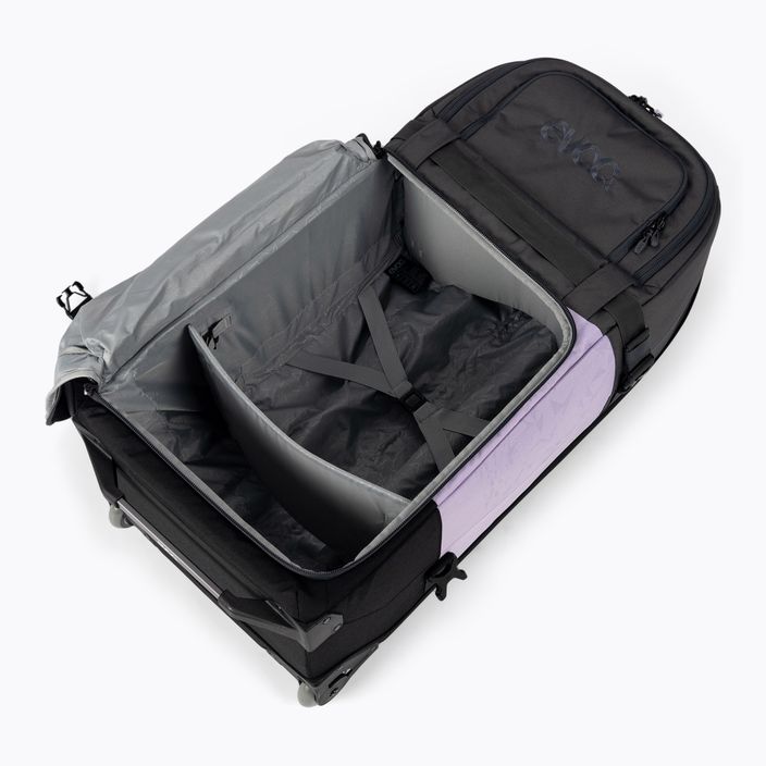 Валіза дорожня EVOC World Traveller 125 l carbon grey/purple rose/black 8